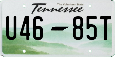 TN license plate U4685T