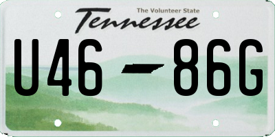 TN license plate U4686G