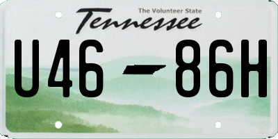 TN license plate U4686H