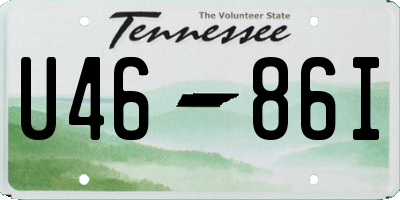 TN license plate U4686I