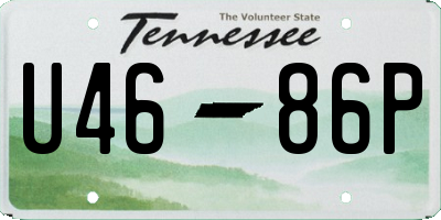 TN license plate U4686P