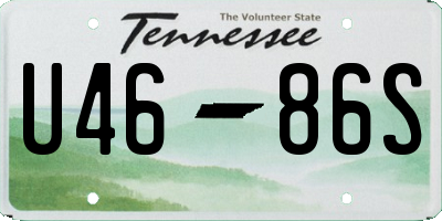 TN license plate U4686S