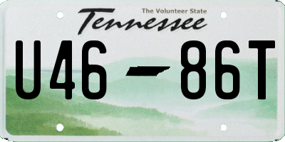TN license plate U4686T