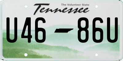 TN license plate U4686U
