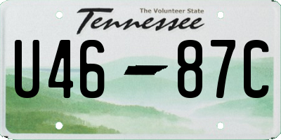 TN license plate U4687C