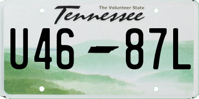 TN license plate U4687L
