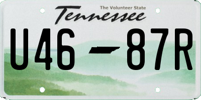 TN license plate U4687R