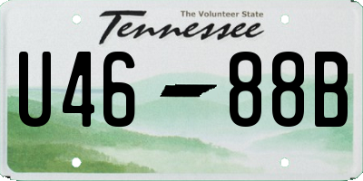 TN license plate U4688B