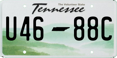 TN license plate U4688C