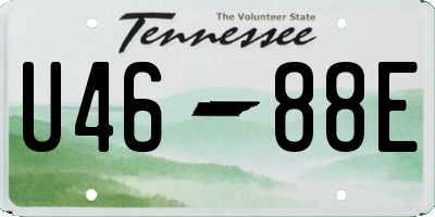 TN license plate U4688E
