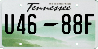 TN license plate U4688F