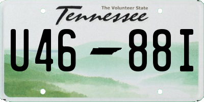 TN license plate U4688I