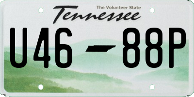 TN license plate U4688P