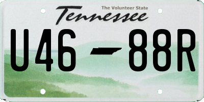TN license plate U4688R
