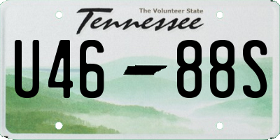 TN license plate U4688S