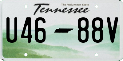 TN license plate U4688V