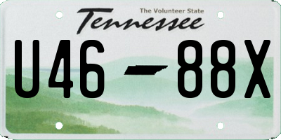 TN license plate U4688X