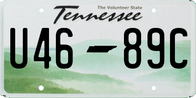 TN license plate U4689C