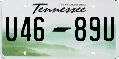 TN license plate U4689U