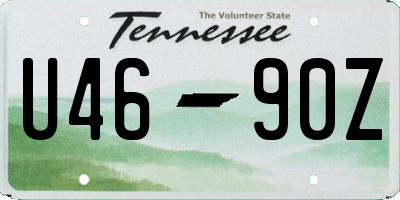 TN license plate U4690Z