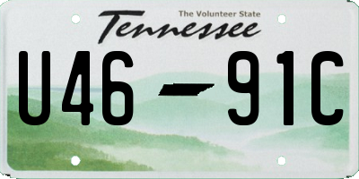 TN license plate U4691C