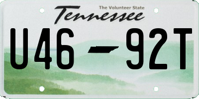 TN license plate U4692T