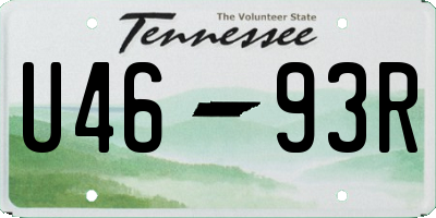 TN license plate U4693R