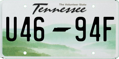 TN license plate U4694F