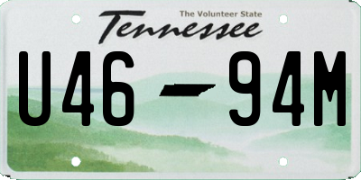 TN license plate U4694M