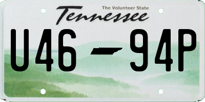 TN license plate U4694P