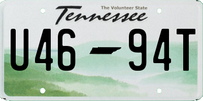 TN license plate U4694T