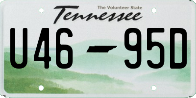 TN license plate U4695D