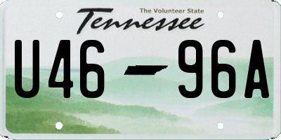 TN license plate U4696A