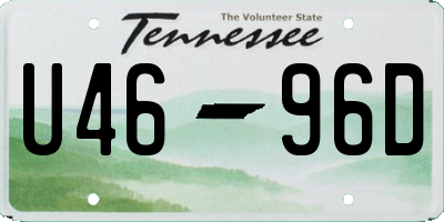 TN license plate U4696D