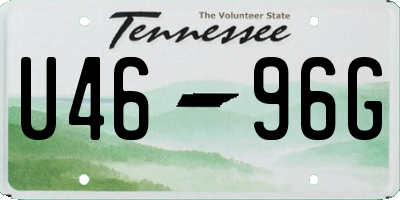 TN license plate U4696G