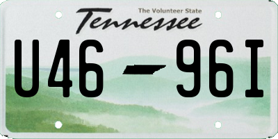 TN license plate U4696I