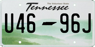 TN license plate U4696J