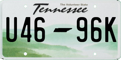 TN license plate U4696K