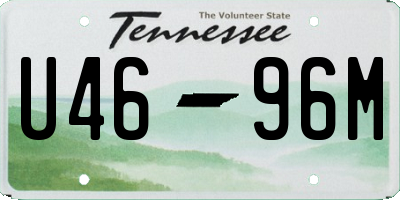 TN license plate U4696M