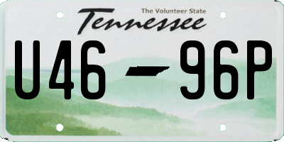 TN license plate U4696P