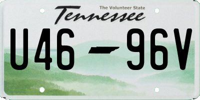 TN license plate U4696V