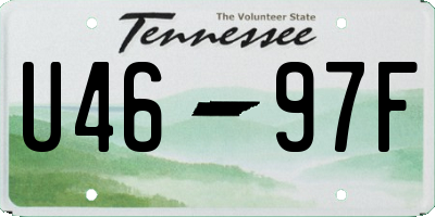 TN license plate U4697F