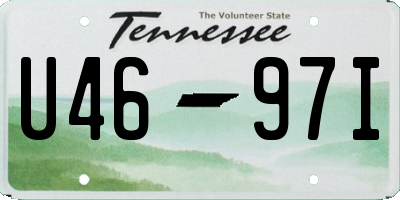 TN license plate U4697I