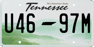 TN license plate U4697M