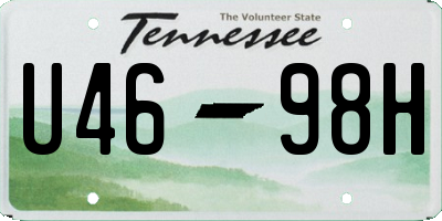 TN license plate U4698H