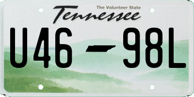 TN license plate U4698L