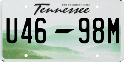 TN license plate U4698M