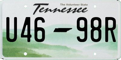 TN license plate U4698R