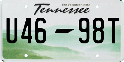 TN license plate U4698T