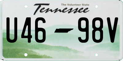 TN license plate U4698V